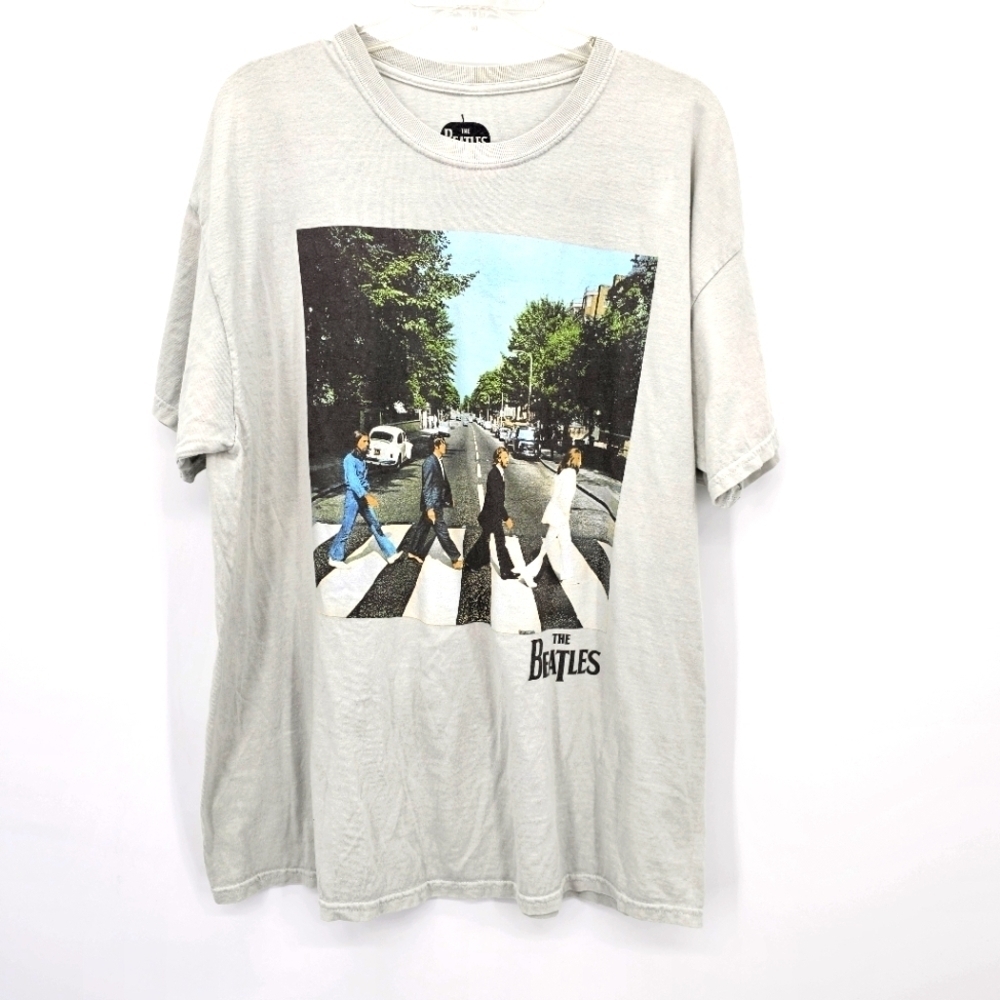 Apple Corps THE BEATLES Band Grey T-SHIRT Short Sleeves Unisex 1x
